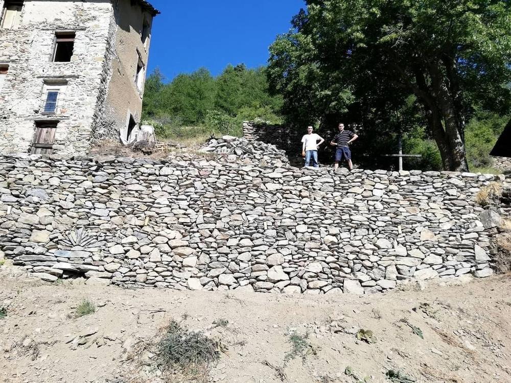 Soutènement pierre sèche