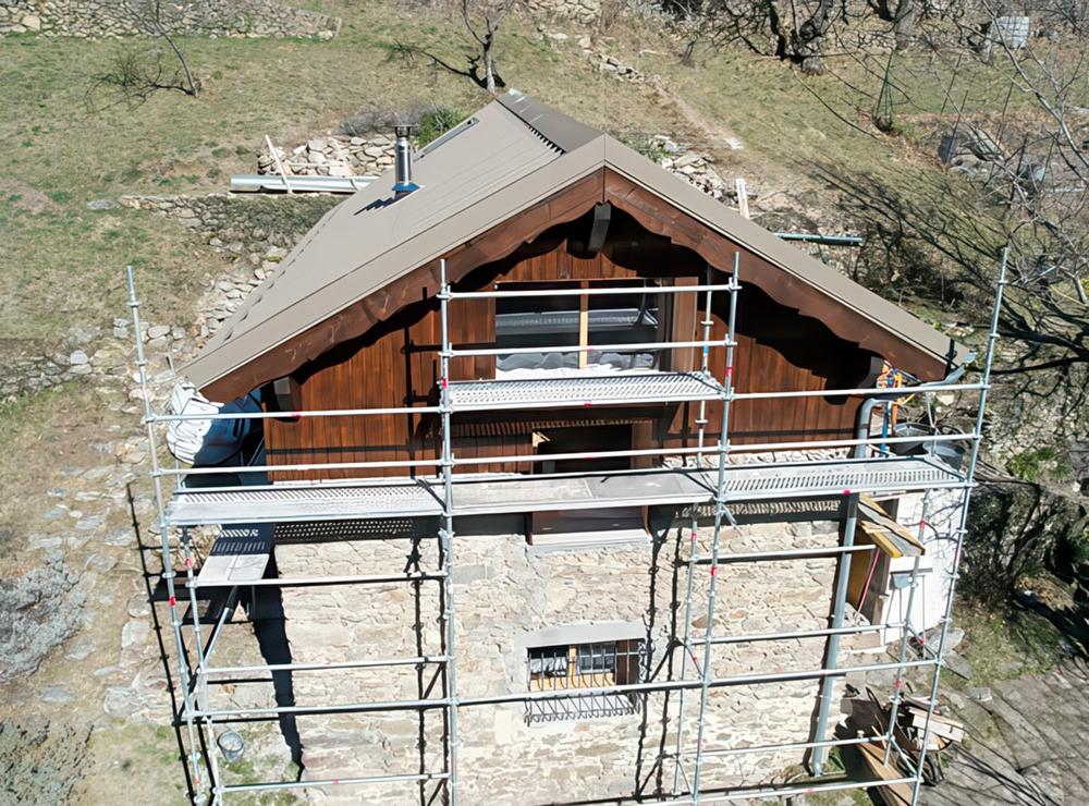 Reconstruction après incendie — vue 2